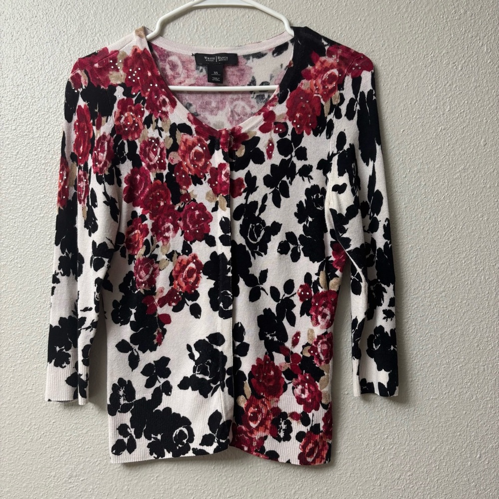 White House Black Market Cardigan Sweater3/4 sleeves Size XS